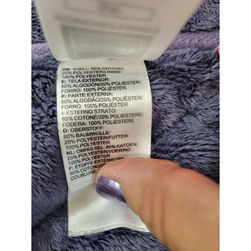 The North Face Reditum Quilted Fleece Jacket‎ Purple Funnel Neck Parka Women's S - Picture 11 of 11